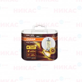 Osram - H4 -12v 60/55w - P14.5s FOG BREAKER DuoBox (62193FBR_DuoBox)